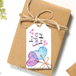 Jag är en sugare för dig Valentine Card Presentetikett