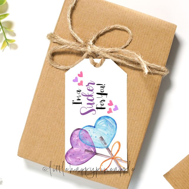 Jag är en sugare för dig Valentine Card Presentetikett (Skapare uppladdad)