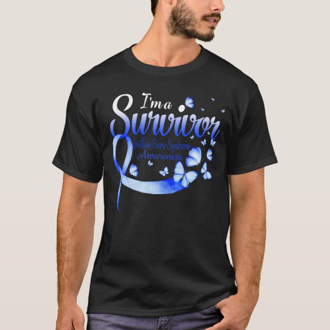Jag är en Survivor Guillain Barre Syndrome Awarene T Shirt (Framsida)