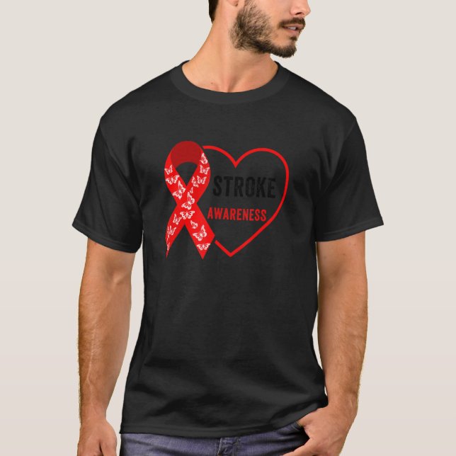 Jag är en Survivor Stroke Awareness T Shirt (Framsida)