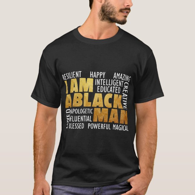 Jag Är En Svart Man - BHM AA T Shirt (Framsida)