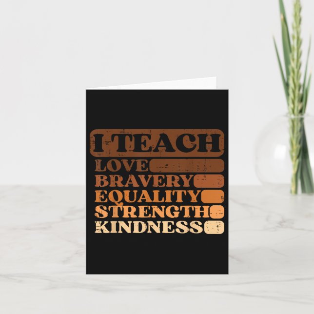 Jag är en svart man som inspirationerar Manar Blac Kort (Framsida)