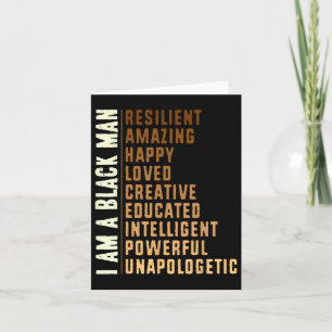 Jag är en svart man - svart historiemånad Manar Sn Kort