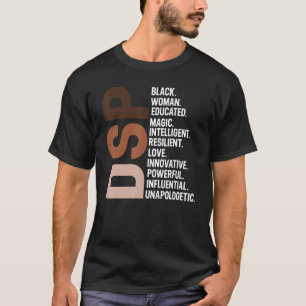 Jag är en svart sp-sjuksköterska Afro Woman Black T Shirt