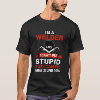 Jag är en svetsare som svetsar bröllopsmaterial ti t shirt