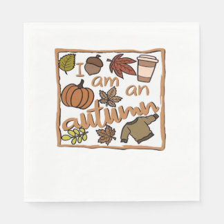 Jag är en T-Shirt från hösten Pappersservett