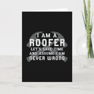 Jag är en takroofer Tak Roofers Pappa Manar-anlägg Kort
