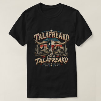 Jag är en Talafreako – Vintage Texas Longhorn-kall T Shirt