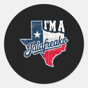 Jag är en Talao Texas stolthet Sägande sydligt hum Runt Klistermärke