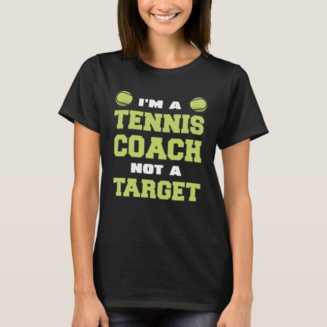 Jag är en tennis Coach T Shirt (Framsida)