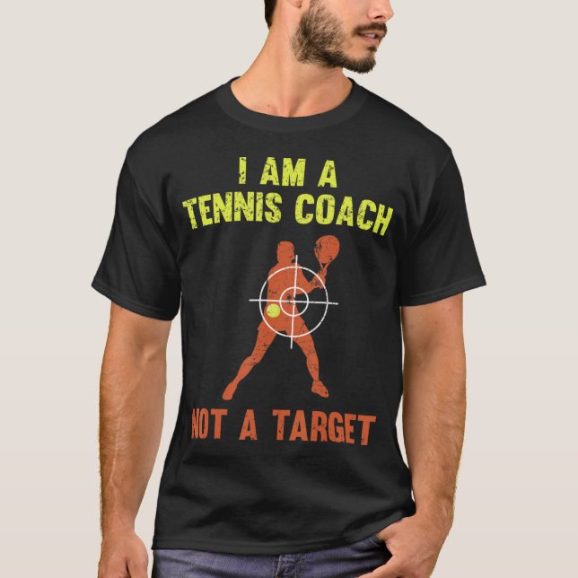 Jag är en tennistränare, inte en tennis-spelare t shirt (Framsida)