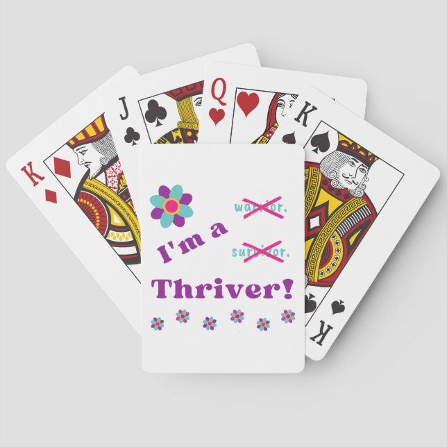 Jag är en Thriver! Casinokort (Baksidan)