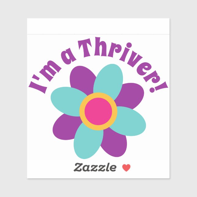 Jag är en Thriver! Klistermärken (Ark)