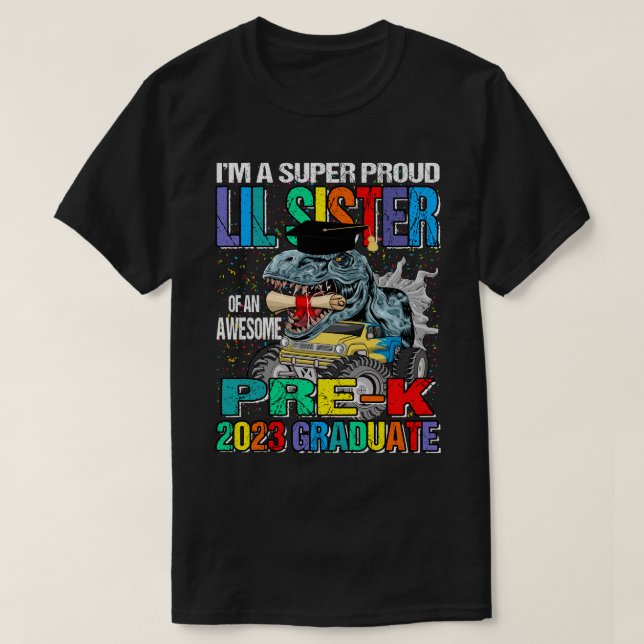 Jag är en Toppen-lila-syster av en Fantastisk före T Shirt (Design framsida)