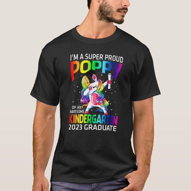 Jag är en Toppen poppy av en Fantastisk-Kindergart T Shirt (Framsida)