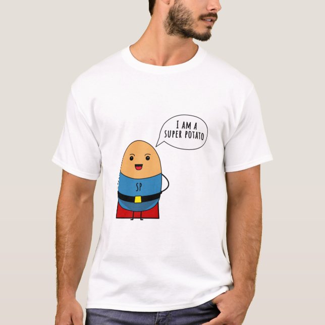 Jag är en toppen potatis t shirt (Framsida)