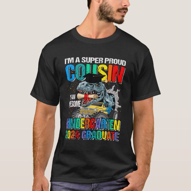 Jag är en Toppen stolt kusin av Fantastisk Kinderg T Shirt (Framsida)