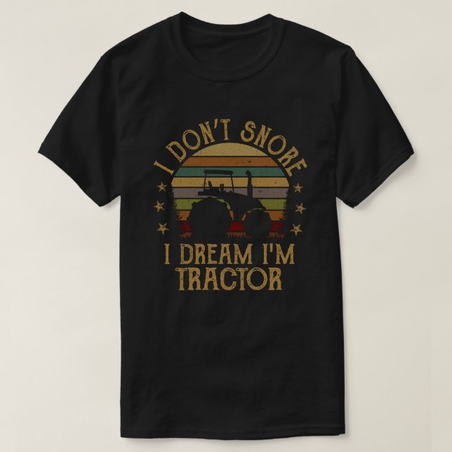 Jag är en Tractor Funny Farmer  T Shirt (Design framsida)