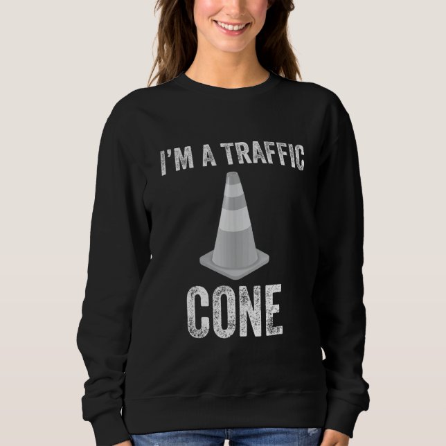 Jag Är En Trafikkott Halloween Kostym Fest T Shirt (Framsida)