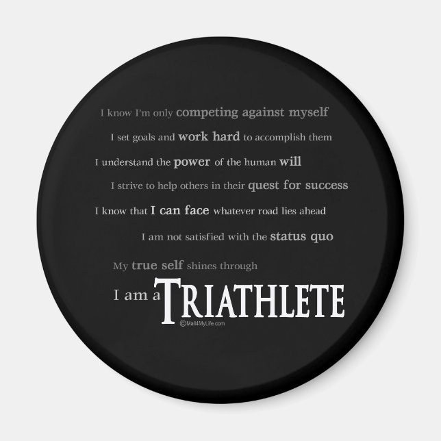 Jag är en Triathlete Magnet (Framsidan)