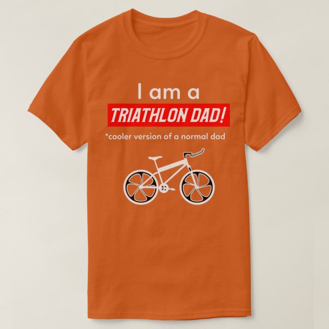 Jag är en Triathlon Pappa T Shirt (Design framsida)