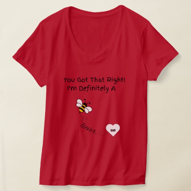 Jag är en troende grafik Tee (Laydown)