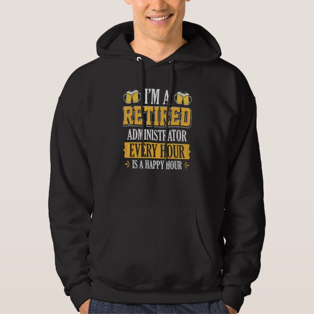 Jag är en trött administratör varje timme hoodie (Framsida)