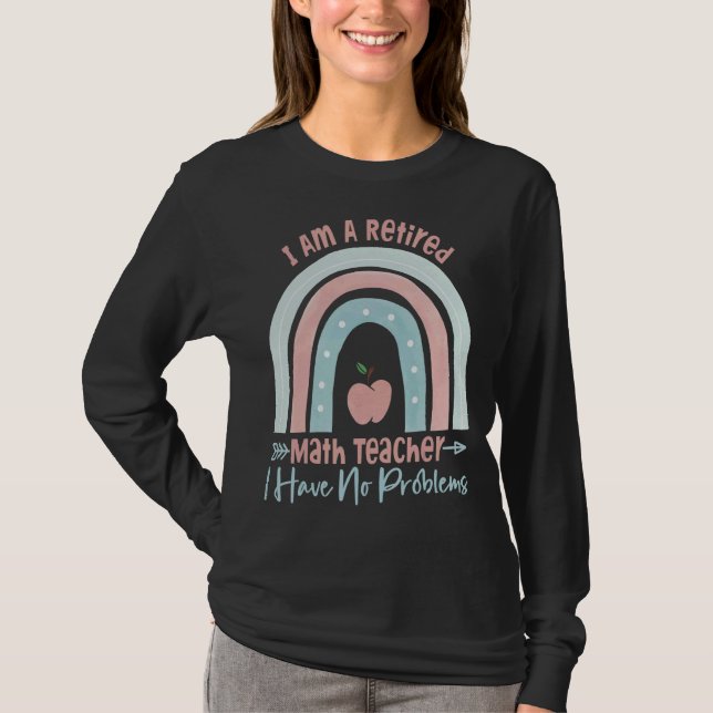 Jag är en trött matlärare jag har inga problem t shirt (Framsida)
