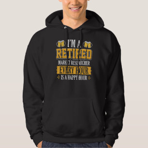 Jag är en trötta marknadsforskare varje timme hoodie