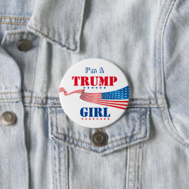 Jag är en Trump Girl - Button Knapp