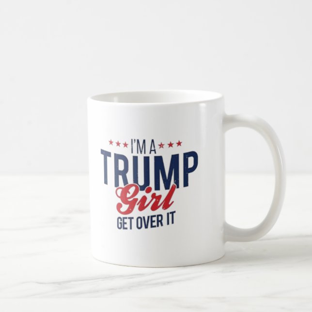 "Jag är en Trump Girl" kaffe Mugg (Höger)