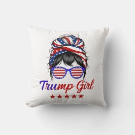 Jag är en Trump Girl, Messy Bun-val 2024 Kudde