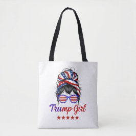 Jag är en Trump Girl, Messy Bun-val 2024 Tygkasse