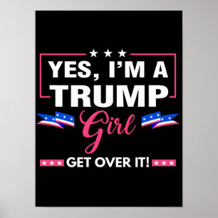 Jag är en trumpflicka som tar över den poster