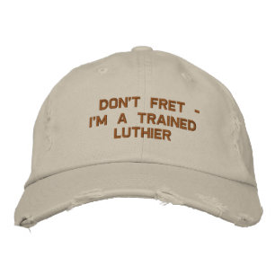 Jag är en tuff Luthier Broderad Keps
