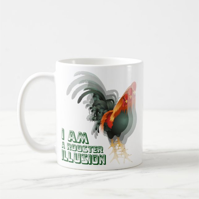 Jag är en Tupp-illusion Kaffemugg (Vänster)