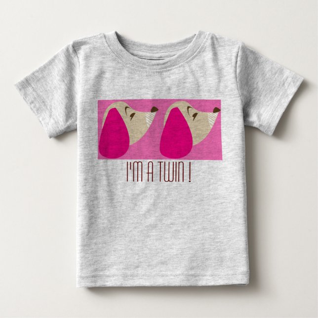 Jag är en tvilling! tee shirt (Framsida)