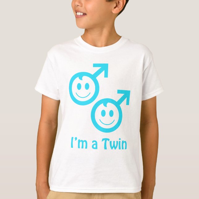 Jag är en Twin Boy T Shirt (Framsida)