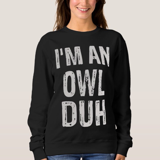 Jag är en uggla, duh, Halloween-kostym T Shirt (Framsida)
