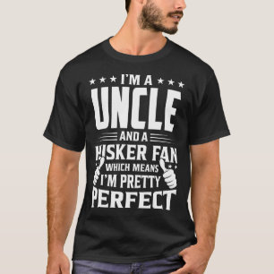 Jag är en UNCLE och Husker Fläkt som jag är en pre T Shirt
