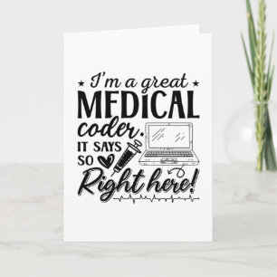 Jag är en Underbar medicintekod för ICD-programmer Kort