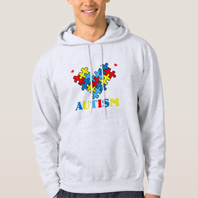 Jag är en Underbar proud Autism farmor - Perfekt f Hoodie (Framsida)