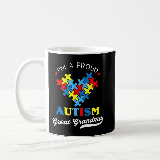 Jag är en Underbar proud Autism farmor - Perfekt f Kaffemugg (Vänster)