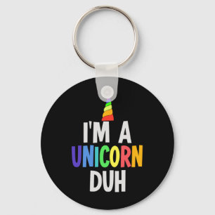 Jag är en Unicorn Duh Halloween Costume Nyckelring