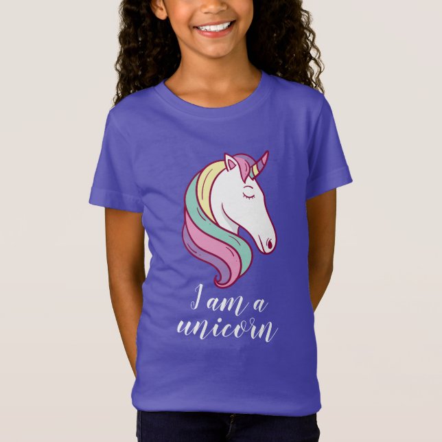 Jag är en Unicorn T Shirt (Framsida)