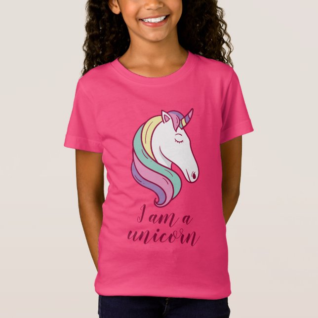 Jag är en Unicorn T Shirt (Framsida)