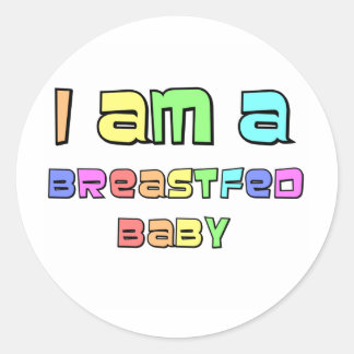 Jag är en uppammad Baby Runt Klistermärke