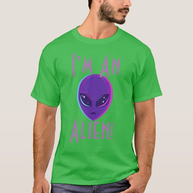 Jag är en utomjording  t shirt (Framsida)