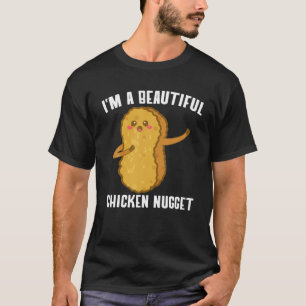 Jag är en vacker Chicken Nugget Costume Kids Chick T Shirt
