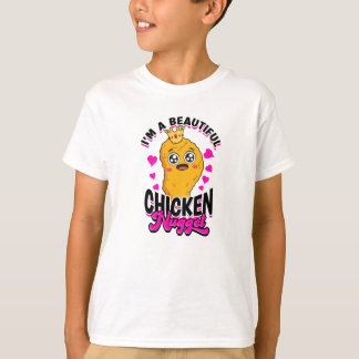 Jag är en vacker kycklingnugget - kycklingnugget t shirt